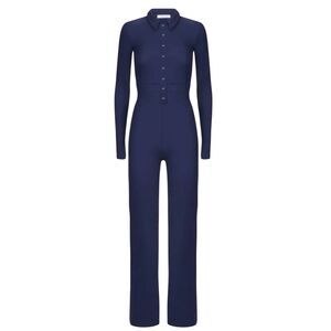 Peachy Den  June Jumpsuit In Blue Sz Small